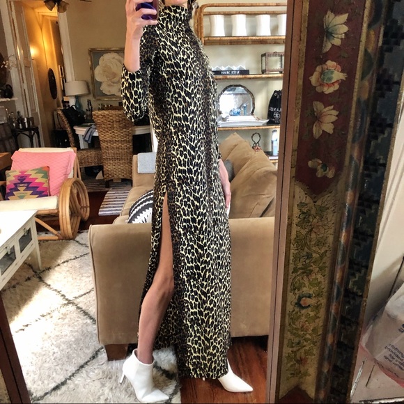 Vintage 70's Cole of California Leopard Gown. Fits small or Medium best - Picture 4 of 10